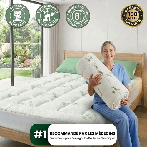 Ardevie™ Surmatelas en Bambou