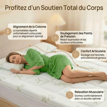 Ardevie™ Surmatelas en Bambou